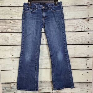 Banana Republic Women’s Bootcut Jeans Size 28/6S Dark Wash Stretch Denim Mid Ris